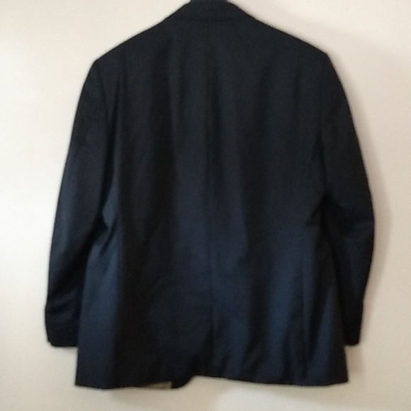 Lauren Ralph Lauren Wool Navy Pinstripe Blazer Made in Canada 38 - Picture 5 of 6